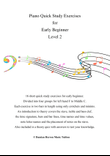 Piano Quick Study Exercises for Early Beginner Level 2