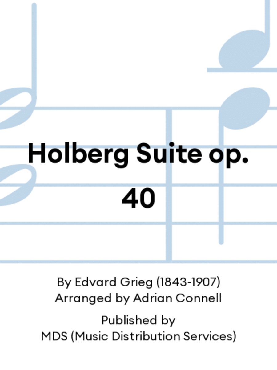 Holberg Suite op. 40 E-Flat Clarinet scores gallery preview page 1
