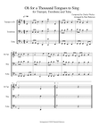 O For a Thousand Tongues to Sing for Brass Trio