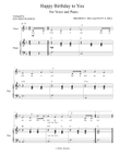 Happy Birthday to You (For Voice with Piano accompaniment)