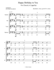 Happy Birthday to You (Choral A Cappella)