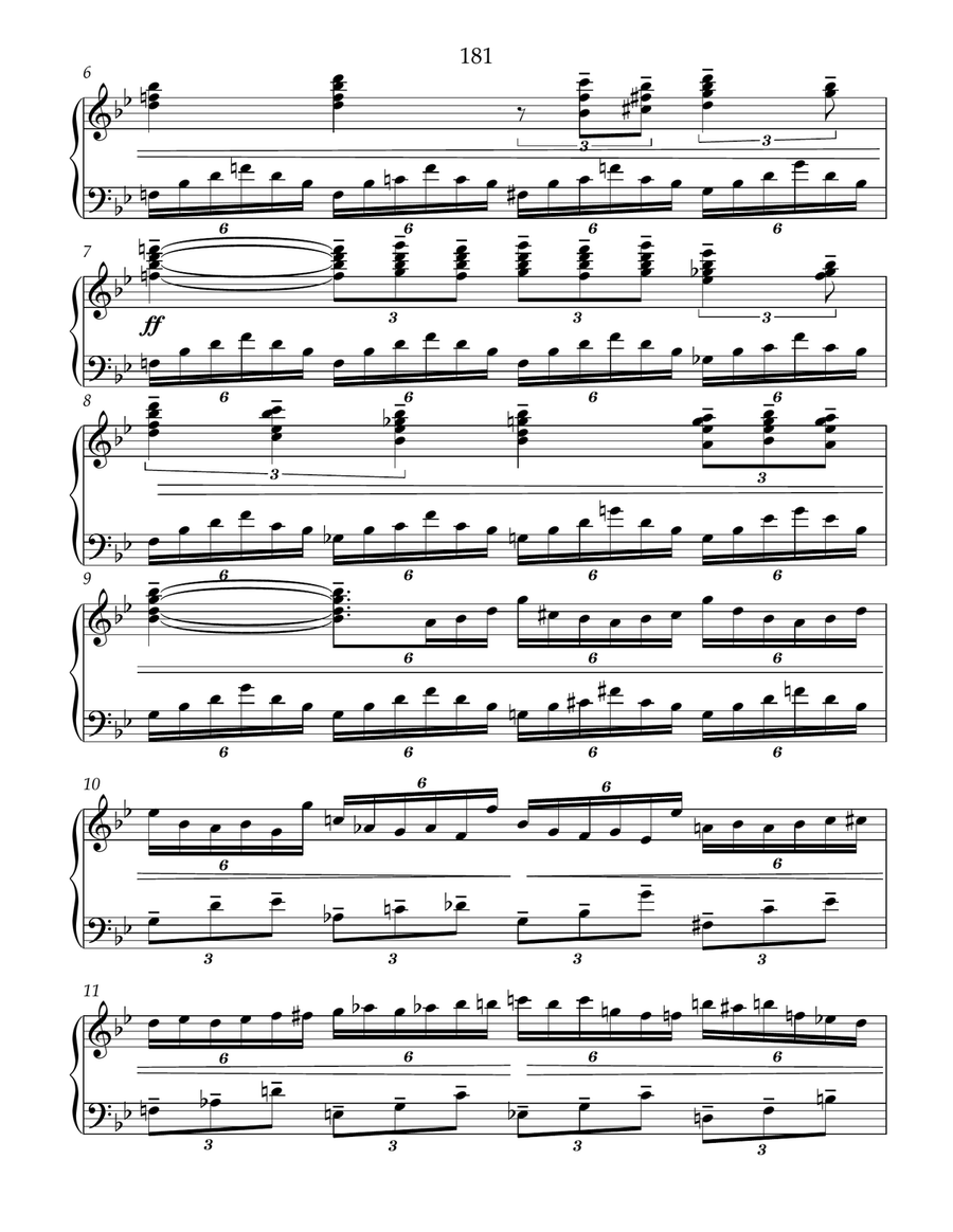 Etude-caprice #22 for free bass button accordion. Accordion scores gallery preview page 2