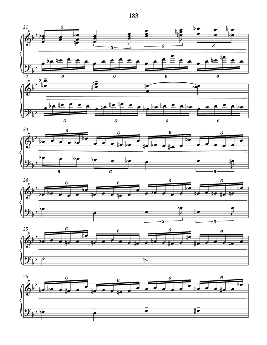 Etude-caprice #22 for free bass button accordion. Accordion scores gallery preview page 4