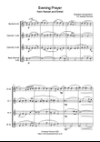 Evening Prayer from Hansel and Gretel (clarinet quartet)