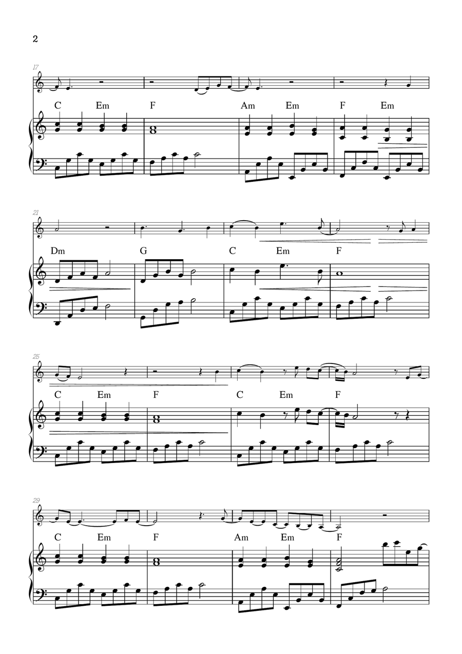 What Was I Made For? Violin Solo scores gallery preview page 2