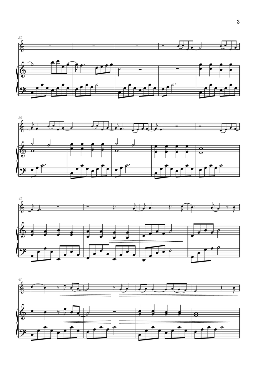 What Was I Made For? Violin Solo scores gallery preview page 3