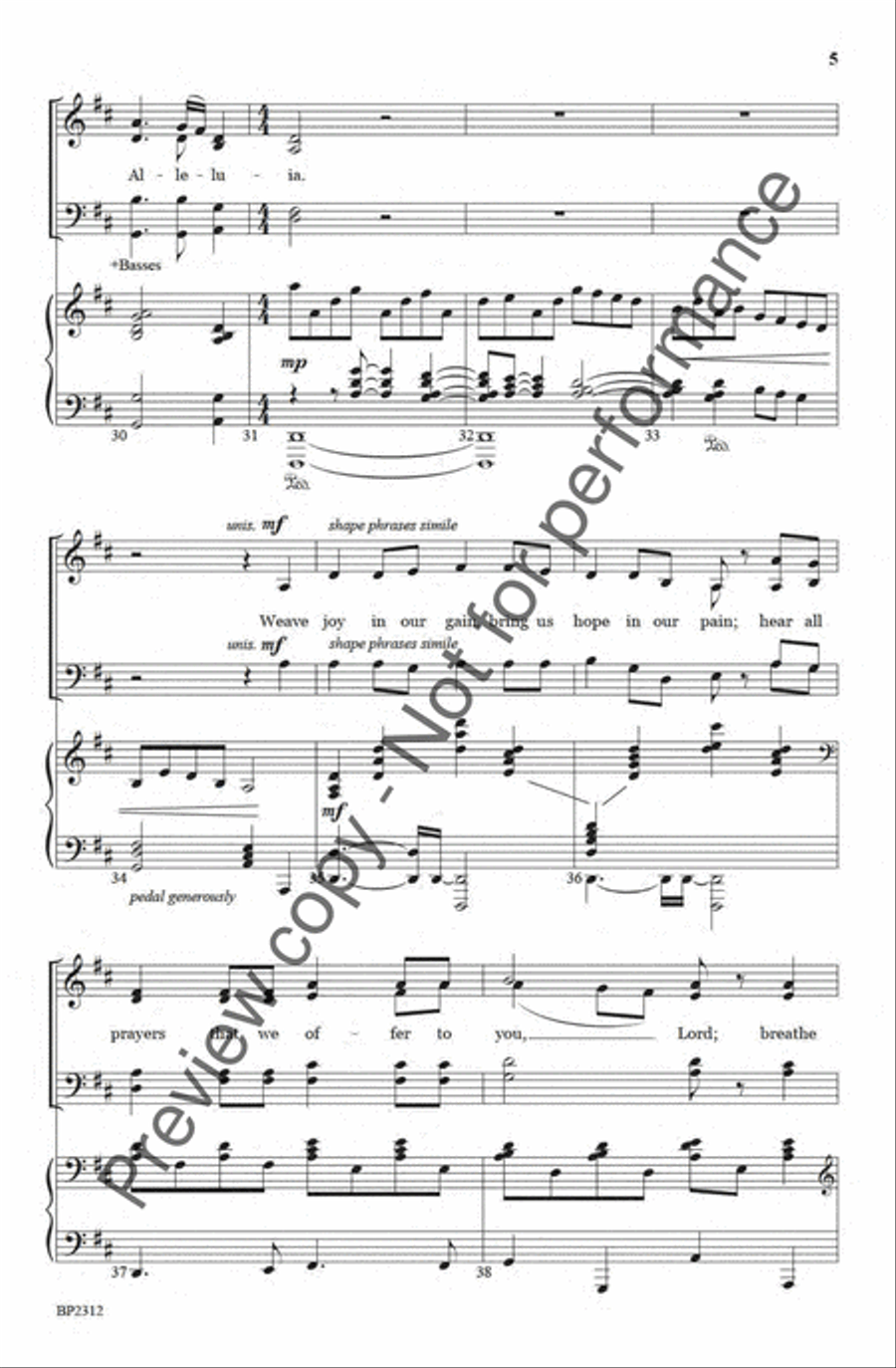Still I Sing Alleluia Still I Sing Alleluia 4-Part scores gallery preview page 5