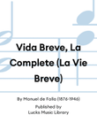 Vida Breve, La Complete (La Vie Breve) mini preview