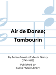 Air de Danse; Tambourin