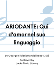 ARIODANTE: Qui d'amor nel suo linguaggio mini preview