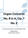 Organ Concerto No. 8 in A, Op. 7 No. 2 mini preview