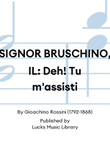 SIGNOR BRUSCHINO, IL: Deh! Tu m'assisti mini preview