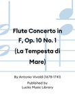 Flute Concerto in F, Op. 10 No. 1 (La Tempesta di Mare) mini preview