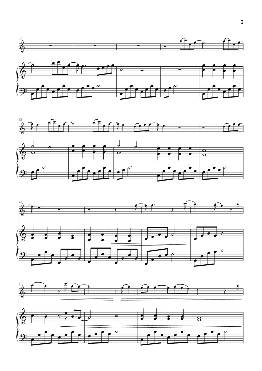 What Was I Made For? Flute Solo scores gallery preview page 3