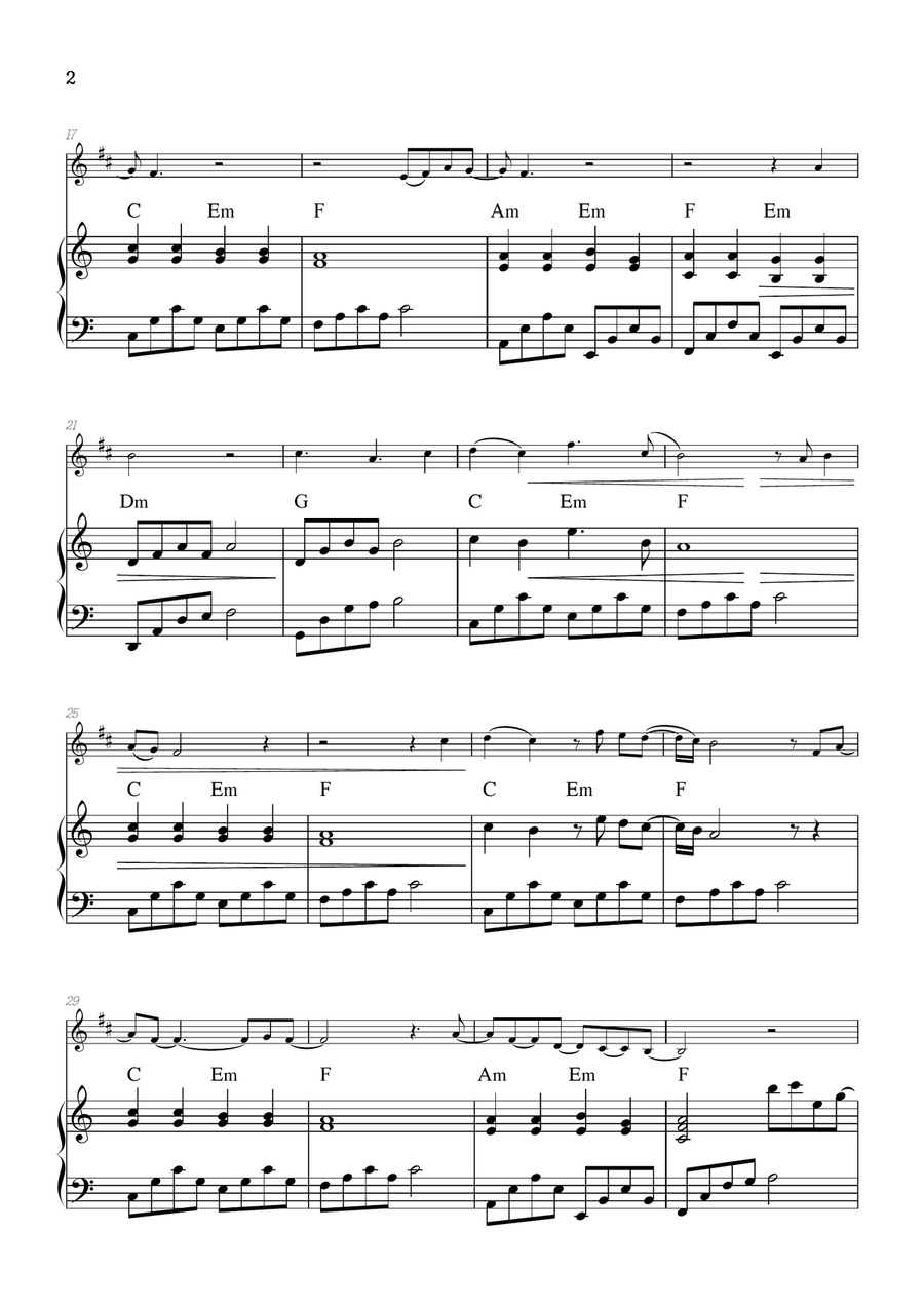 What Was I Made For? B-Flat Trumpet scores gallery preview page 2