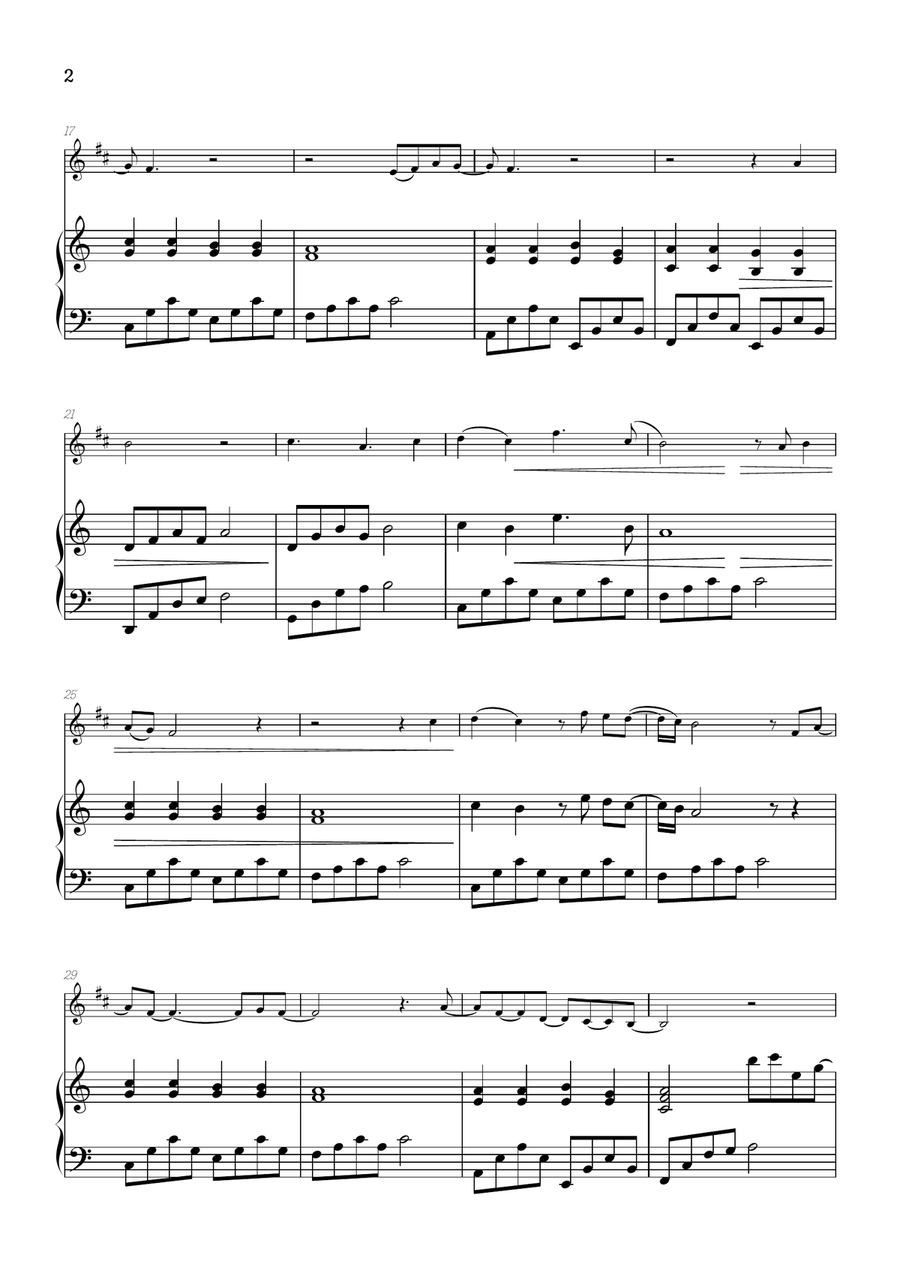 What Was I Made For? B-Flat Trumpet scores gallery preview page 2