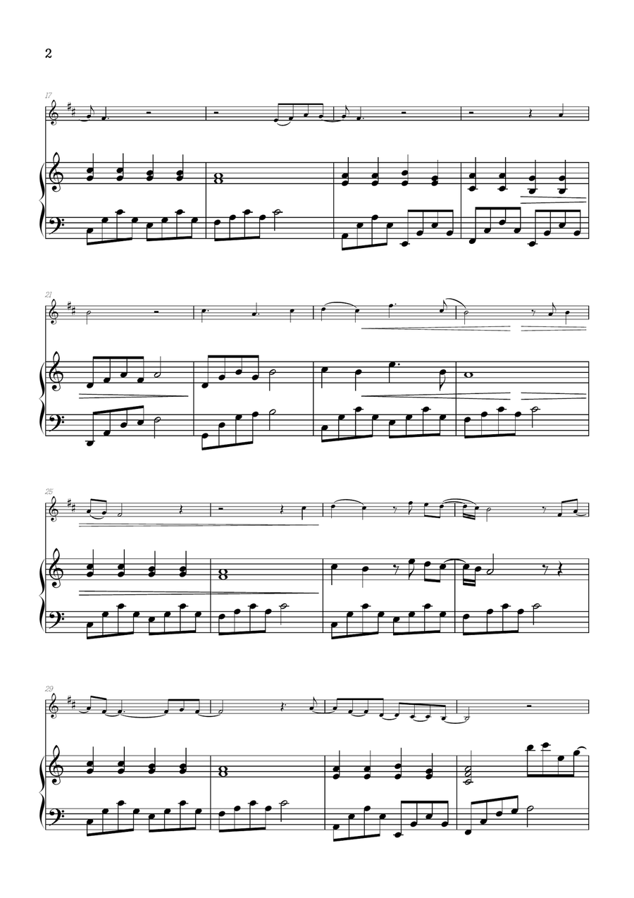 What Was I Made For? Clarinet Solo scores gallery preview page 2