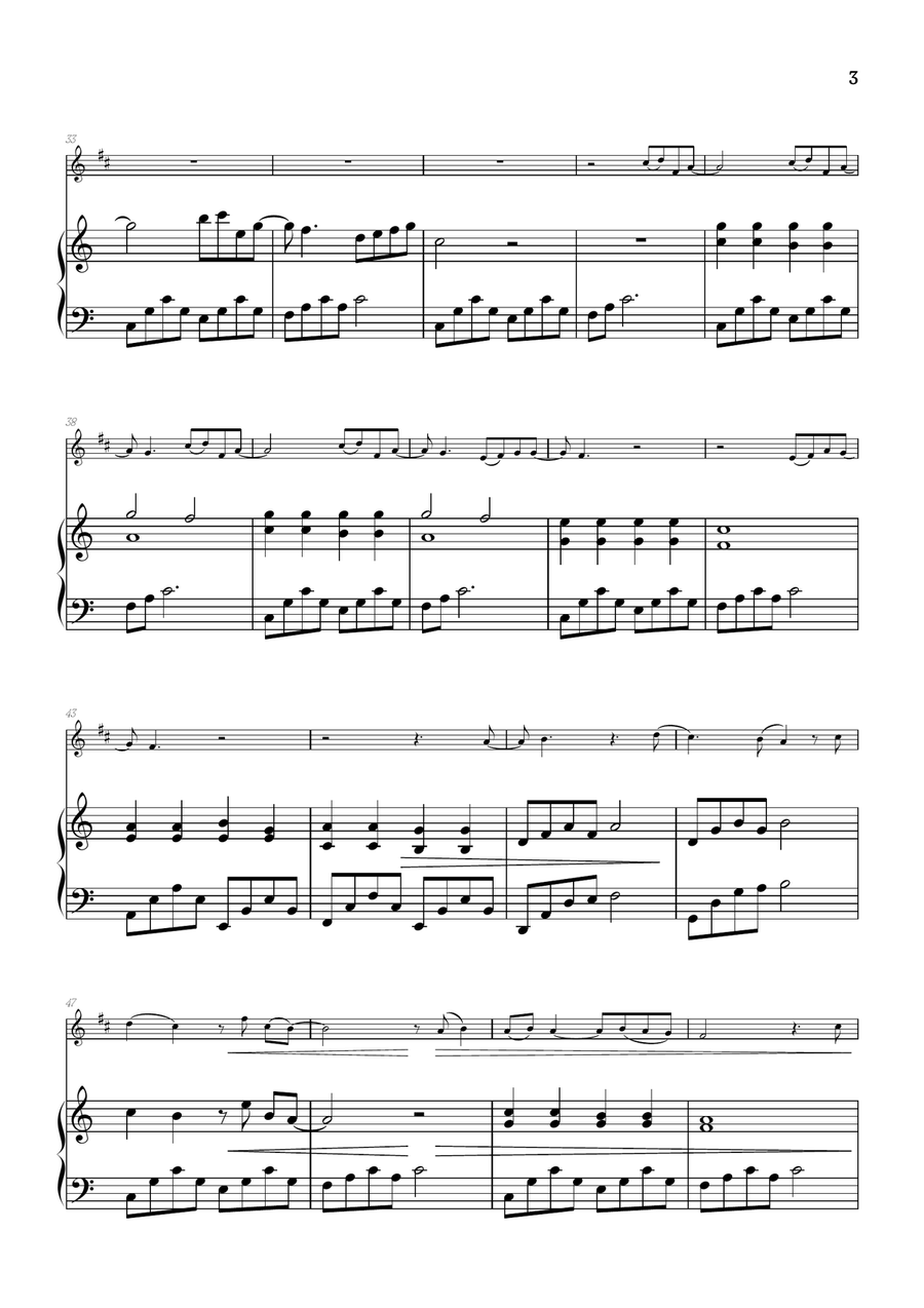 What Was I Made For? Clarinet Solo scores gallery preview page 3