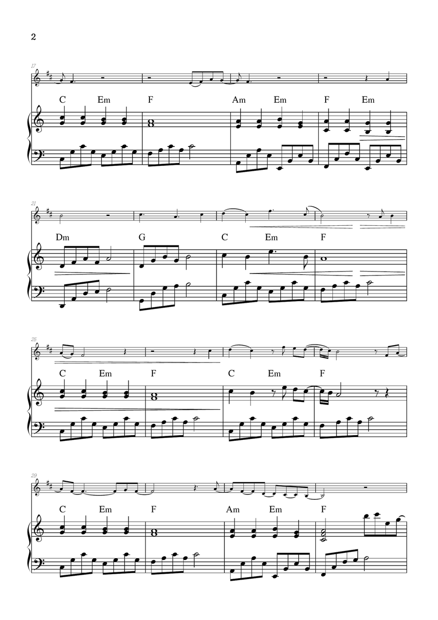 What Was I Made For? Clarinet Solo scores gallery preview page 2