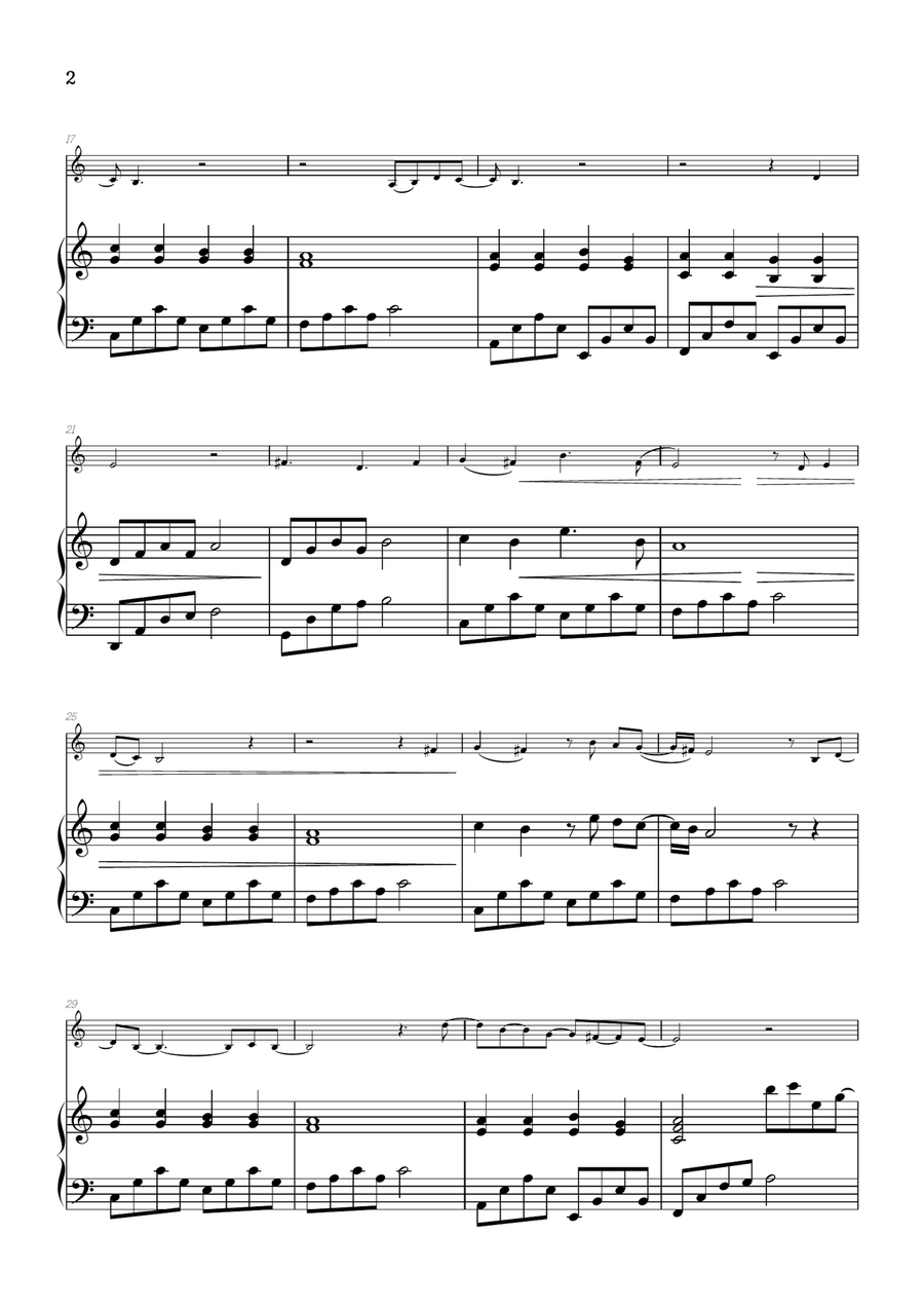 What Was I Made For? Piano scores gallery preview page 2