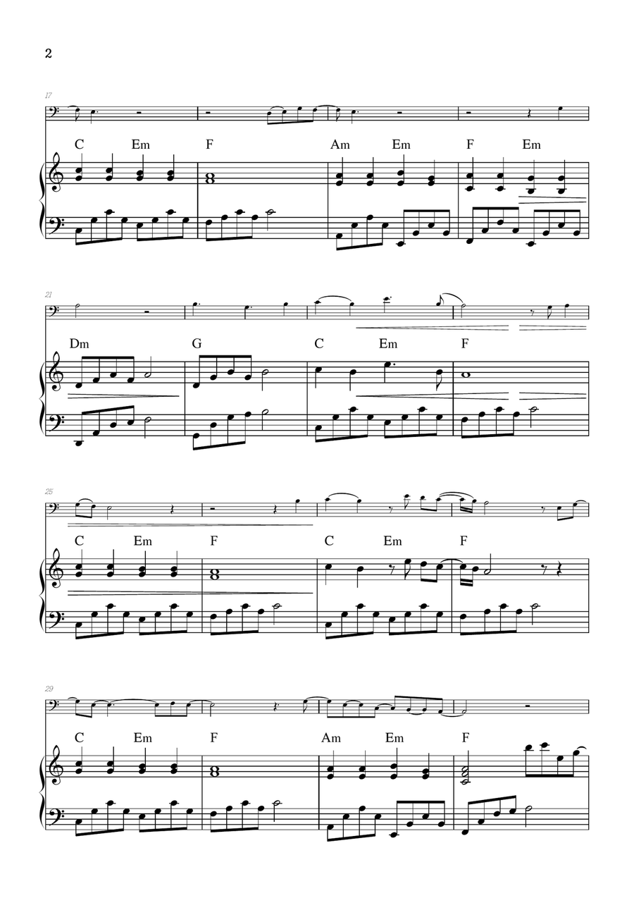 What Was I Made For? Bassoon scores gallery preview page 2