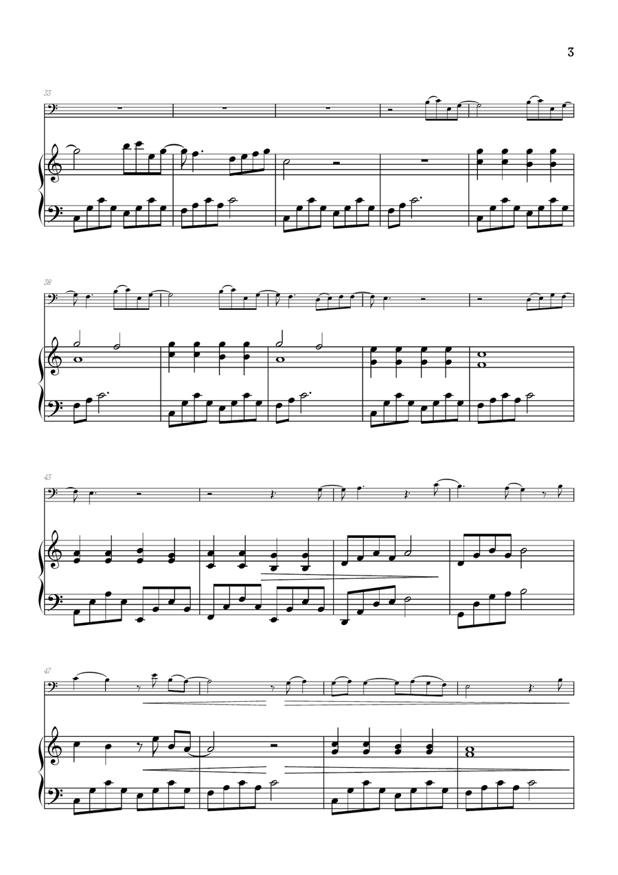 What Was I Made For? Piano scores gallery preview page 3