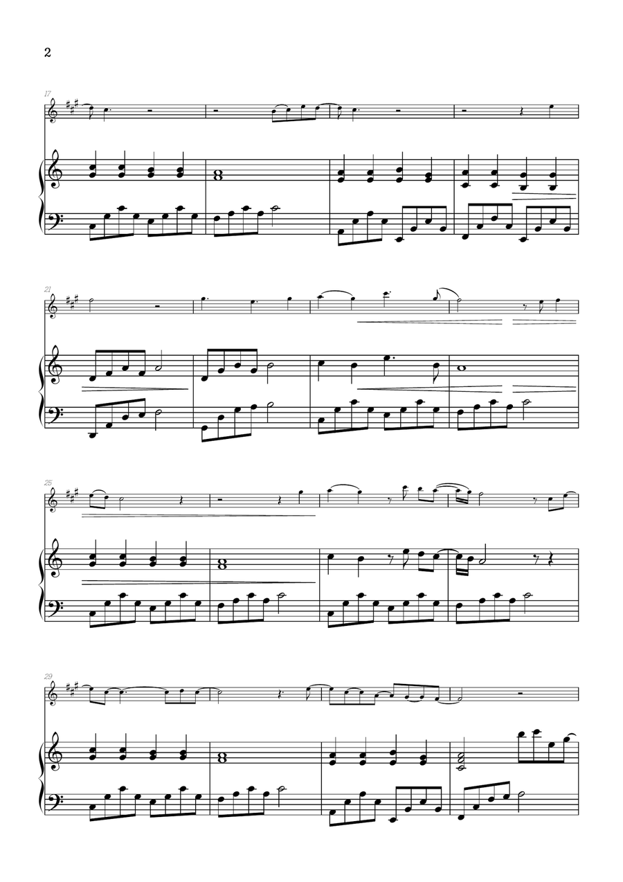 What Was I Made For? Alto Saxophone scores gallery preview page 2