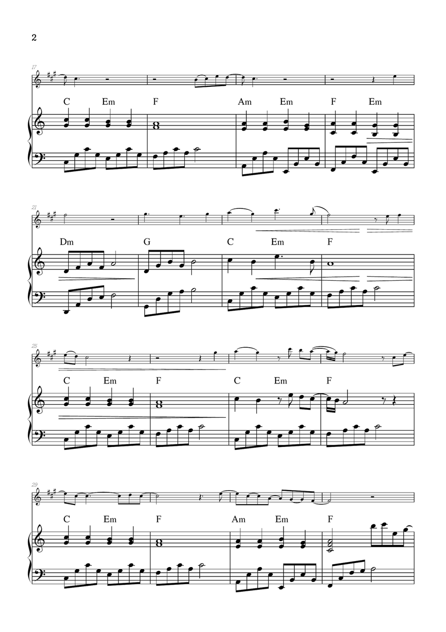 What Was I Made For? Alto Saxophone scores gallery preview page 2