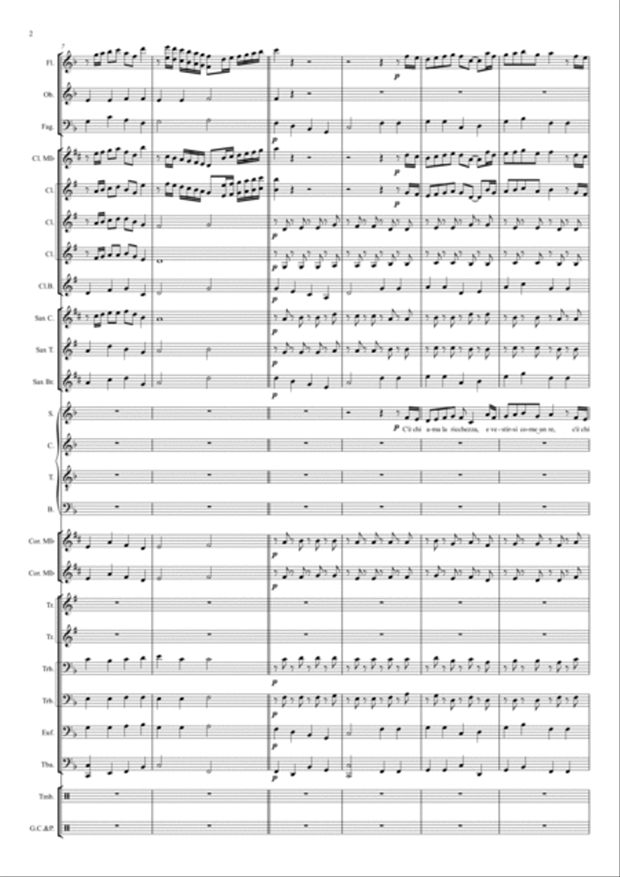 Preferisco Il Paradiso Concert Band scores gallery preview page 2
