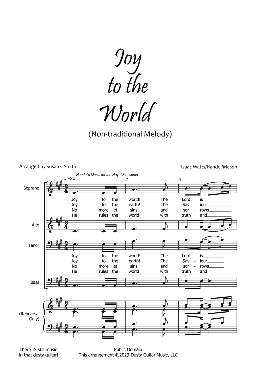Joy to the World 4-Part scores gallery preview page 3
