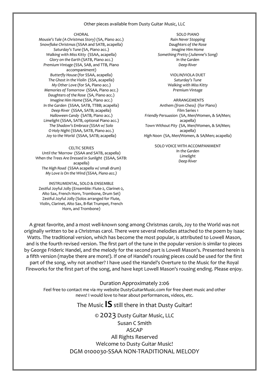 Joy to the World SSAA scores gallery preview page 2