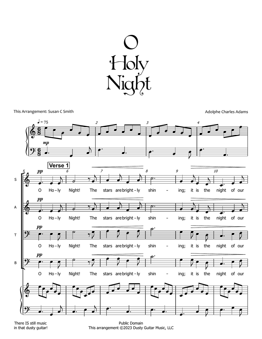O Holy Night O Holy Night 4-Part scores gallery preview page 3