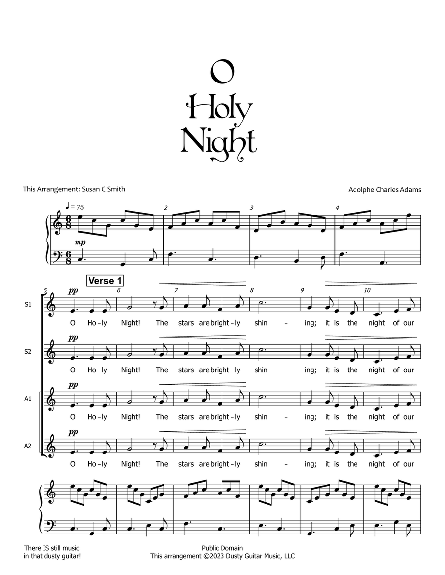 O Holy Night O Holy Night SSAA scores gallery preview page 3