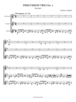 Percussion Trio. No. 1 (Overture) - Score Only