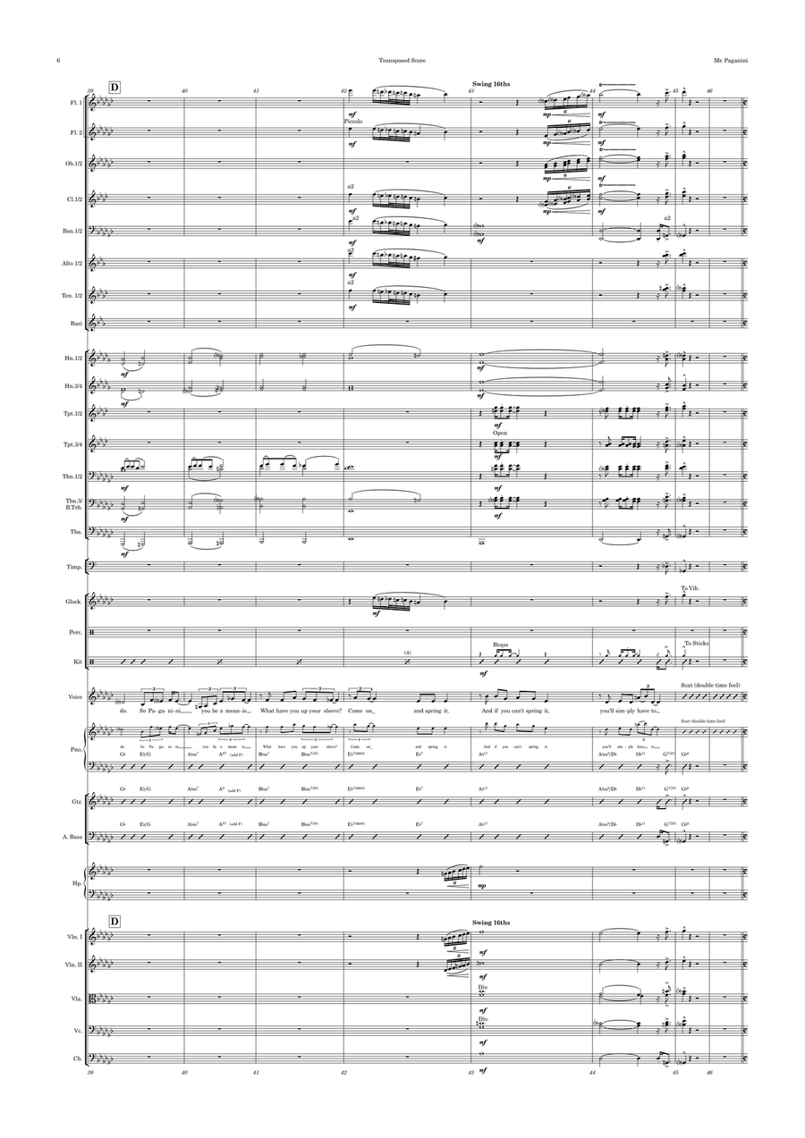 You'll Have To Swing It You'll Have To Swing It Full Orchestra scores gallery preview page 6