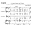 O Lord I Am Not Worthy mini preview