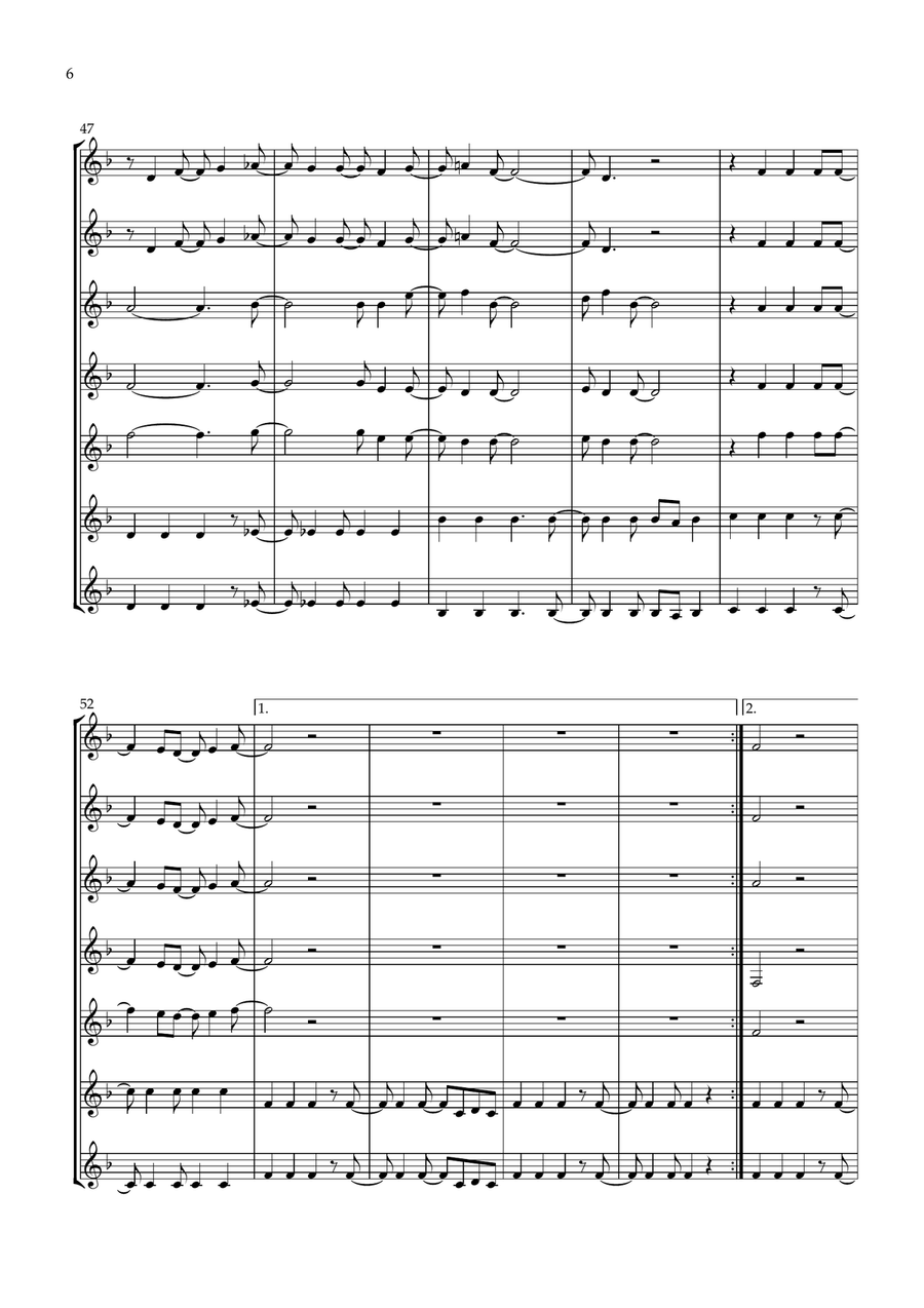 Reach Reach Saxophone Quartet scores gallery preview page 6
