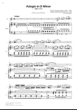 Adagio (BWV 974) - Flute and Piano (Full Score)