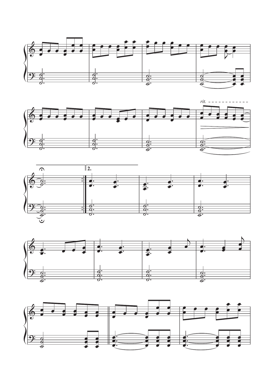 True Flowers - Emotional Piano Solo Sheet Music Piano Solo scores gallery preview page 2