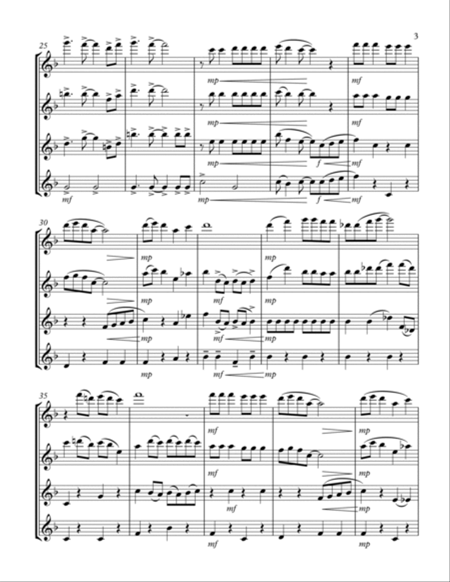 Jingle Bell Rock Flute scores gallery preview page 4