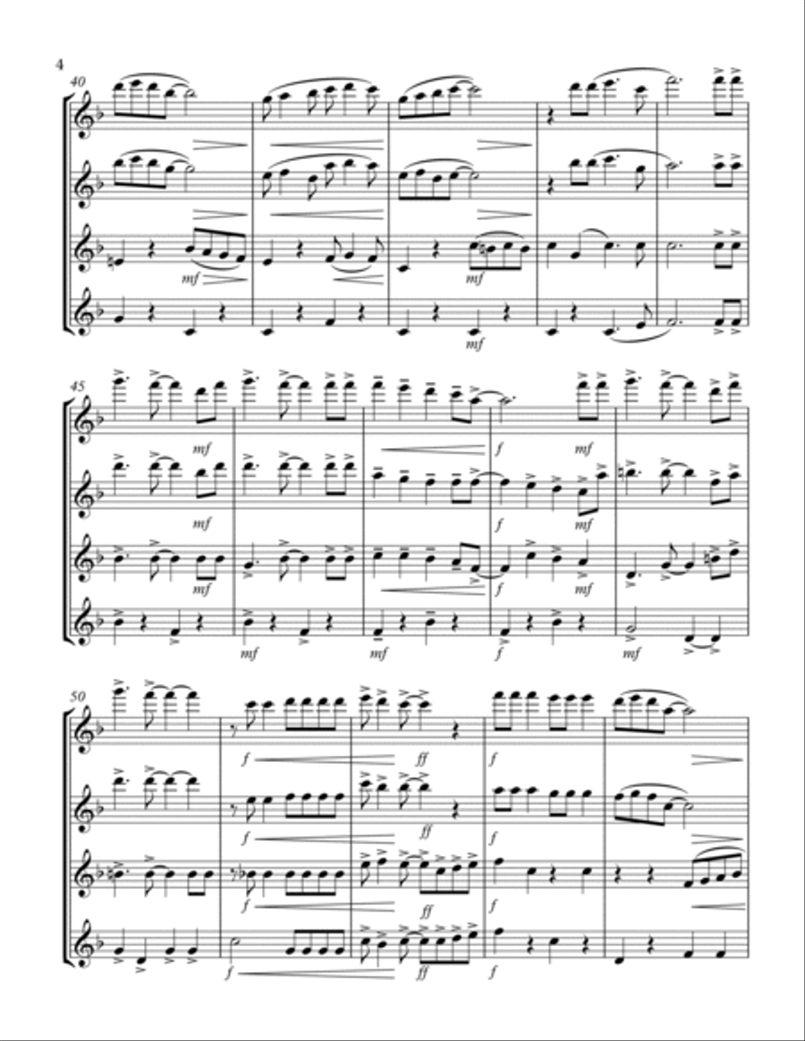 Jingle Bell Rock Flute scores gallery preview page 5