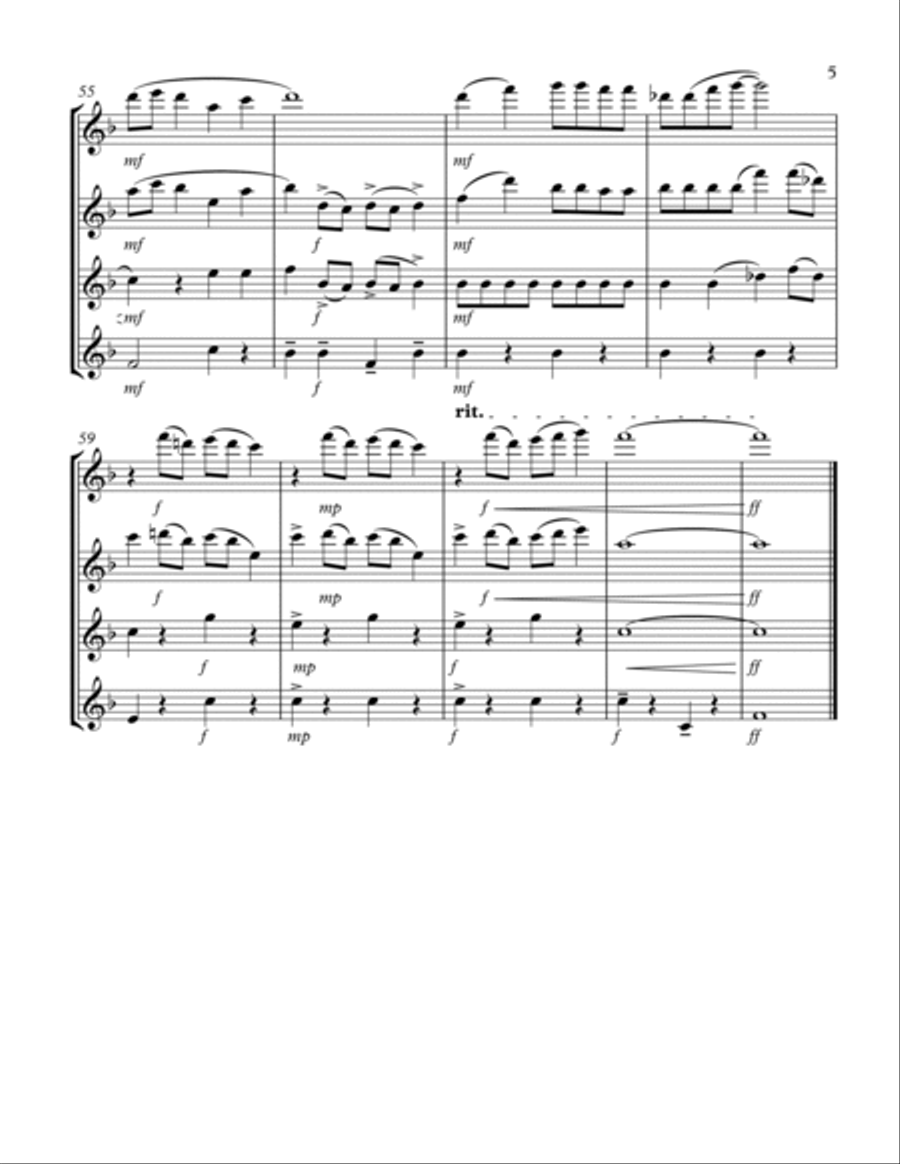 Jingle Bell Rock Flute scores gallery preview page 6