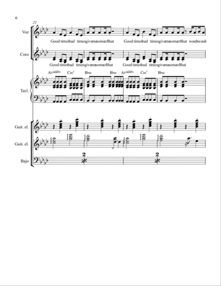 Good Times Piano scores gallery preview page 6