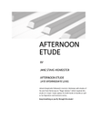Afternoon Etude