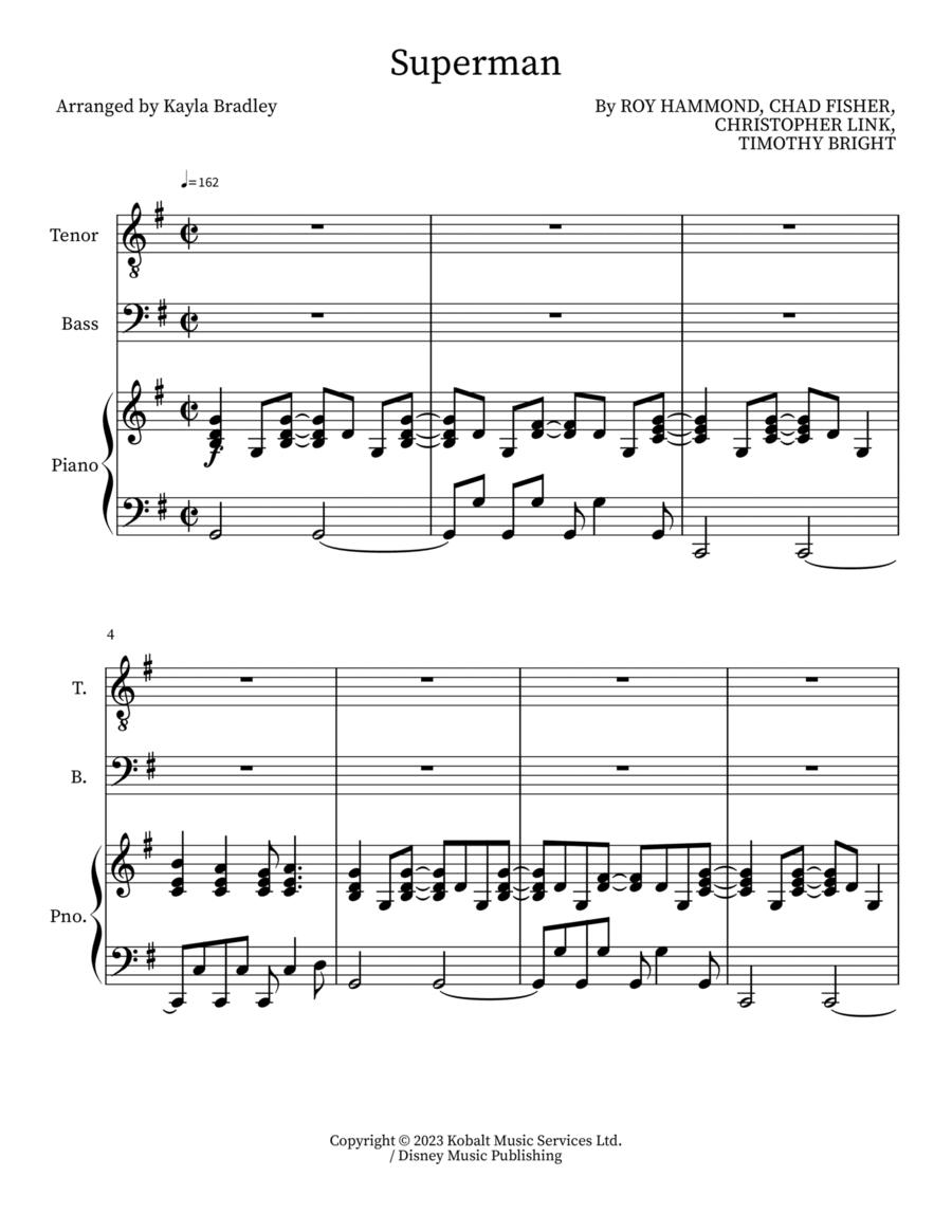 Superman Choir scores gallery preview page 1