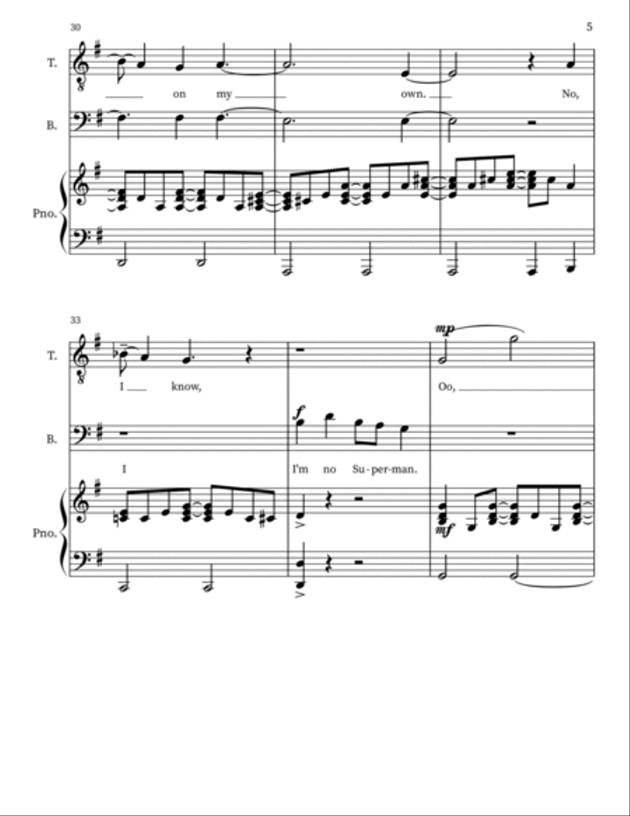 Superman Choir scores gallery preview page 5
