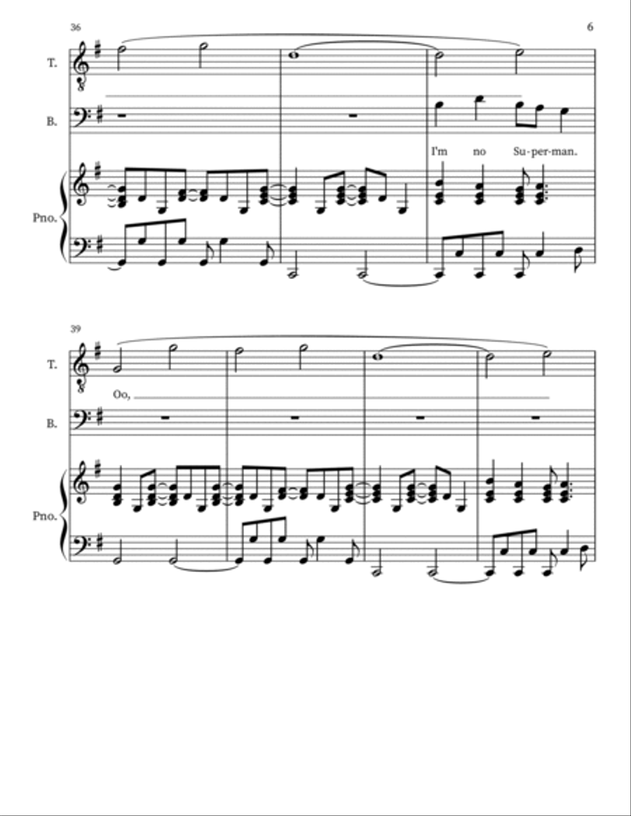 Superman Choir scores gallery preview page 6