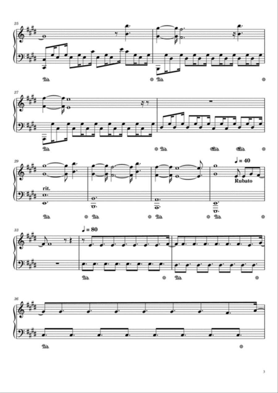 The Wisp Sings - Winter Aid - For Piano Solo Piano Solo scores gallery preview page 3