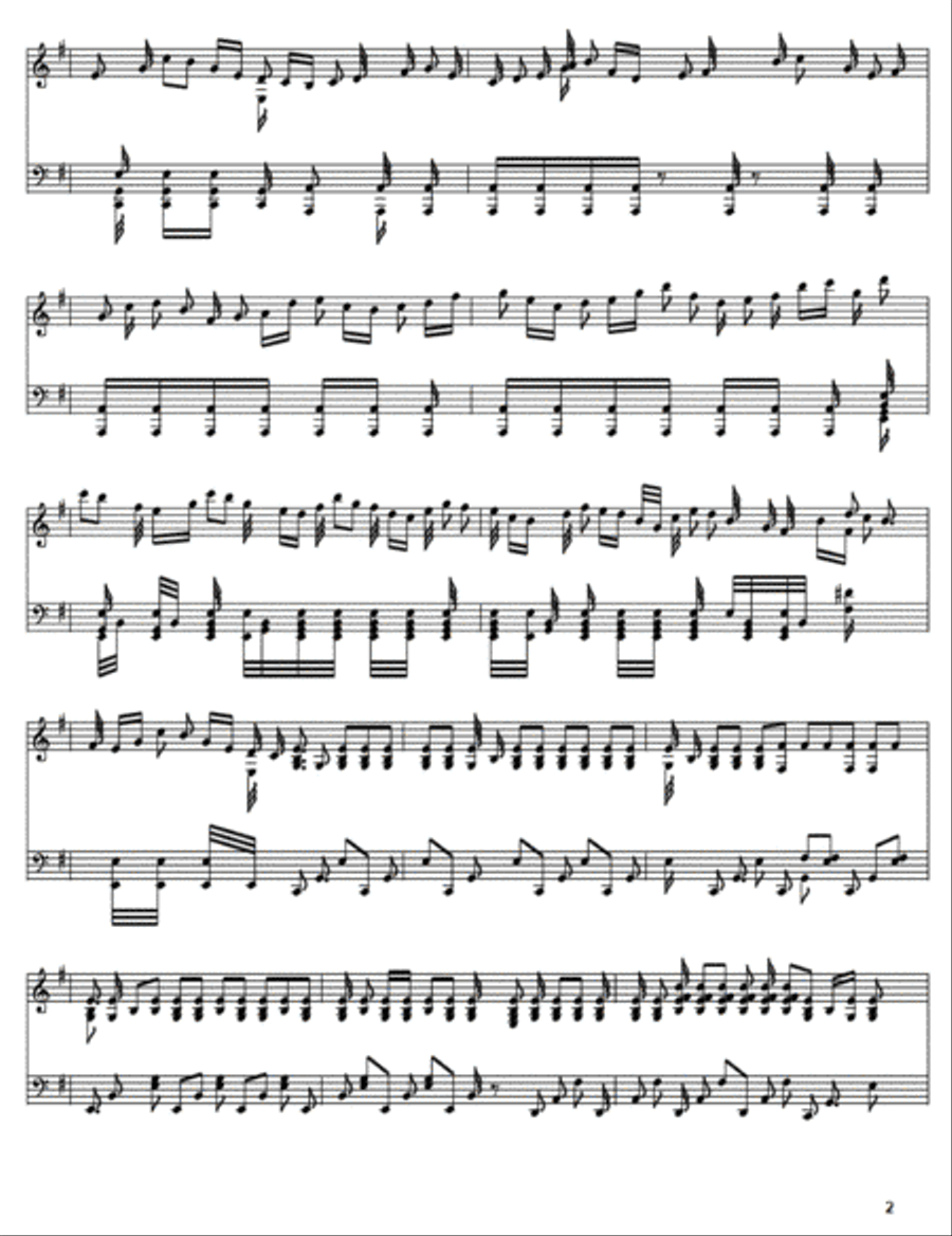 Oppenheimer - Can you hear the music (Piano cover) Piano scores gallery preview page 2
