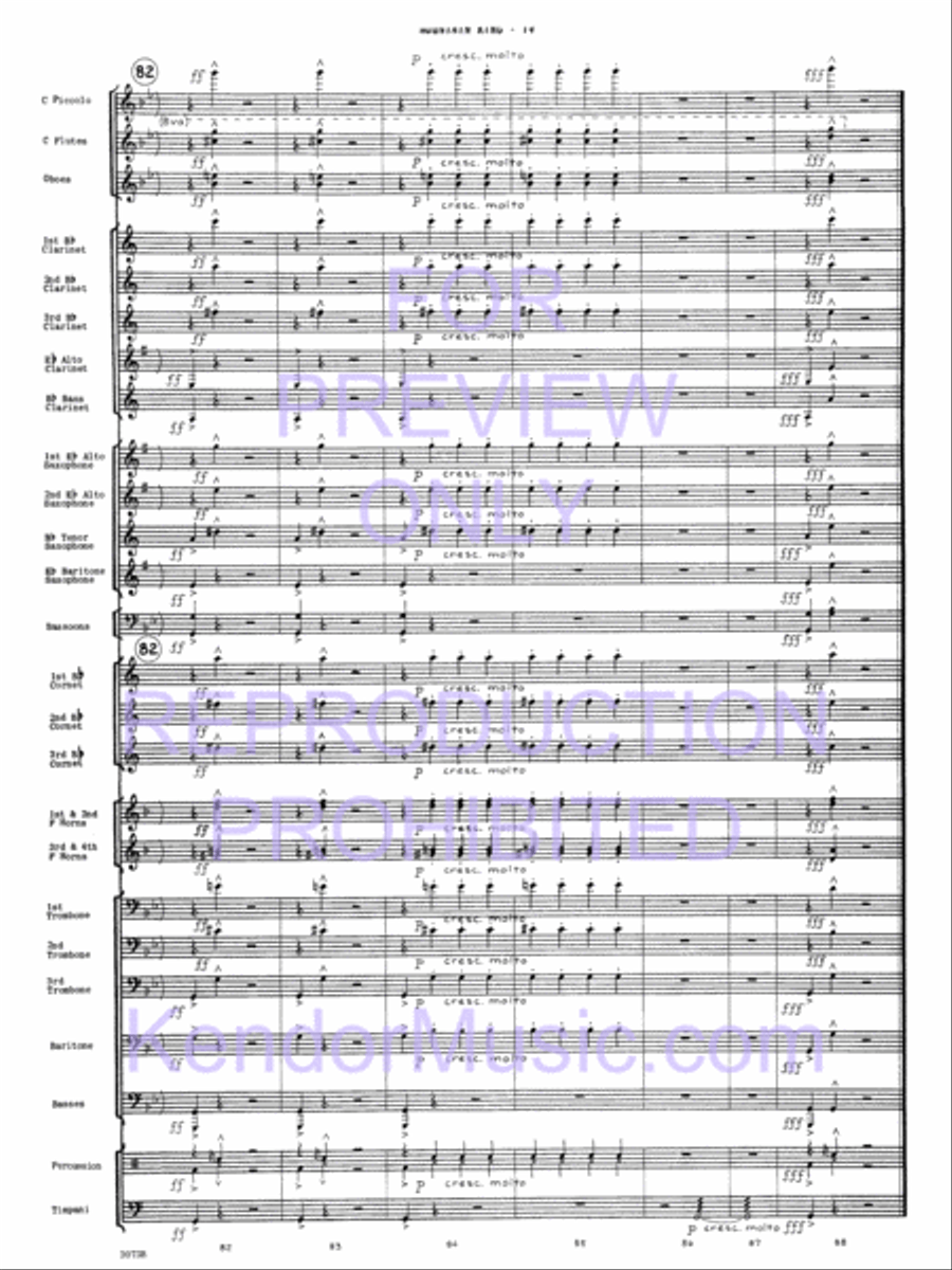 In The Hall Of The Mountain King Concert Band scores gallery preview page 17